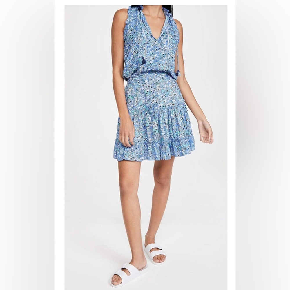 Poupette St Barth Clara Dress Blue Malva - Picture 4 of 7